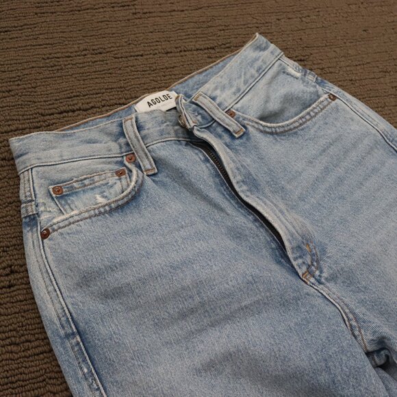 Agolde Pinch Waist High Rise Kick - Riptide Size 24 - Picture 6 of 11